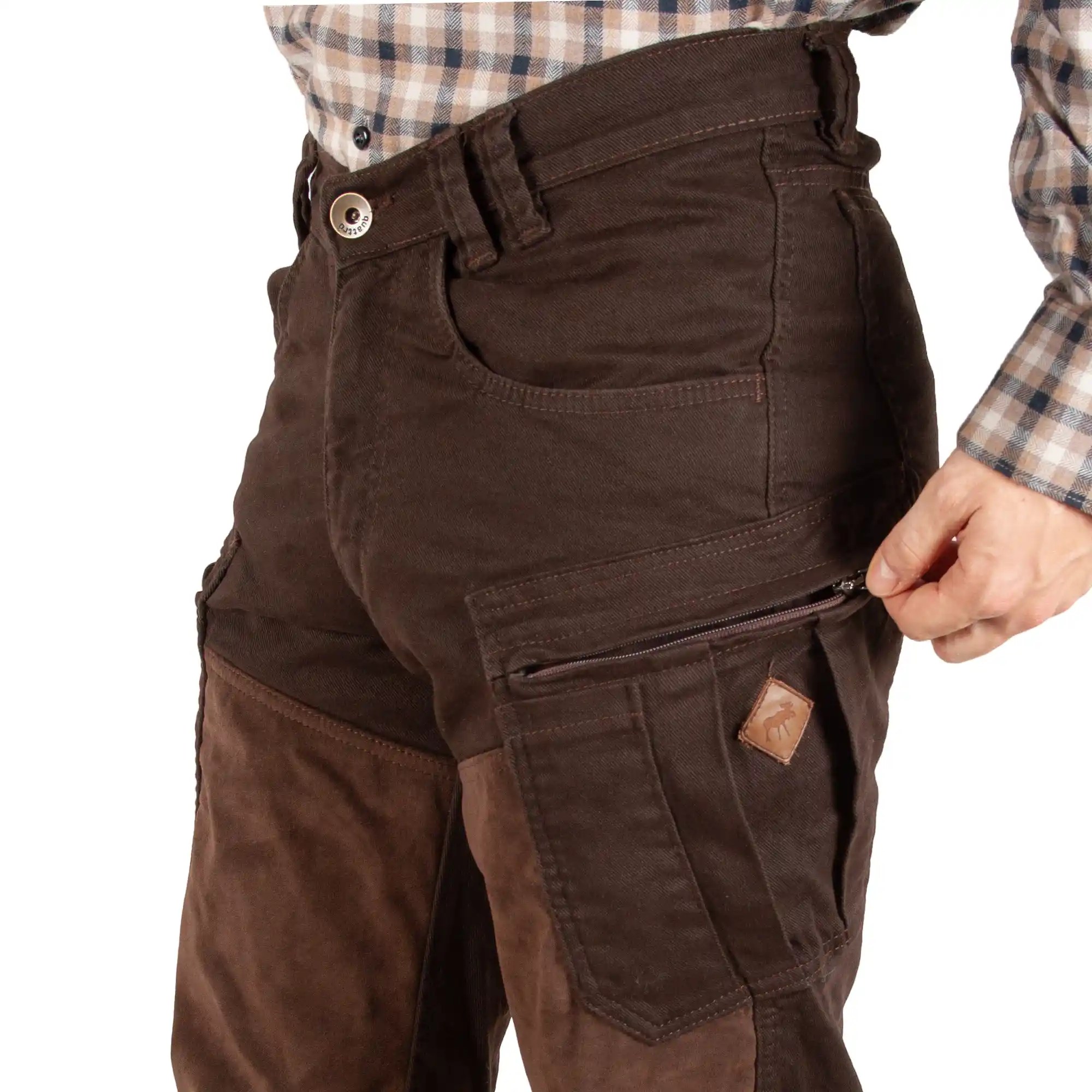 Terra Térdbetétes Vadásznadrág - Kávé Barna - Image 3